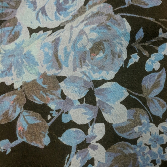 Express Blue Floral Leggings - Picture 3 of 5